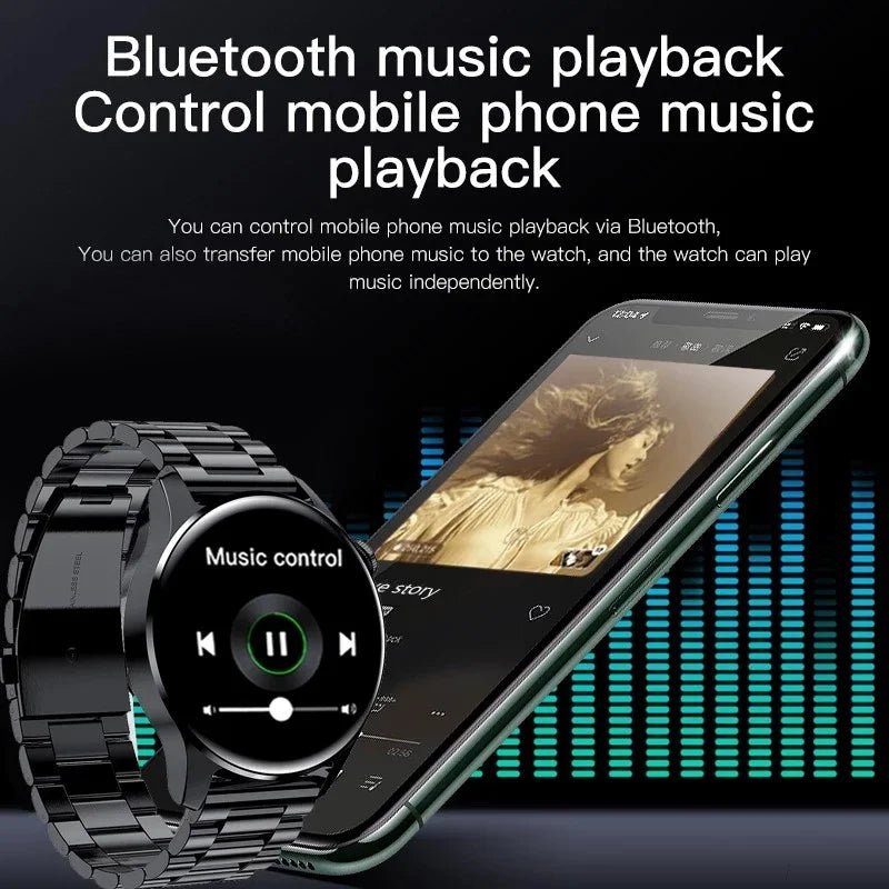 Ultradünne Smartwatch mit Bluetooth und Fitness Tracker