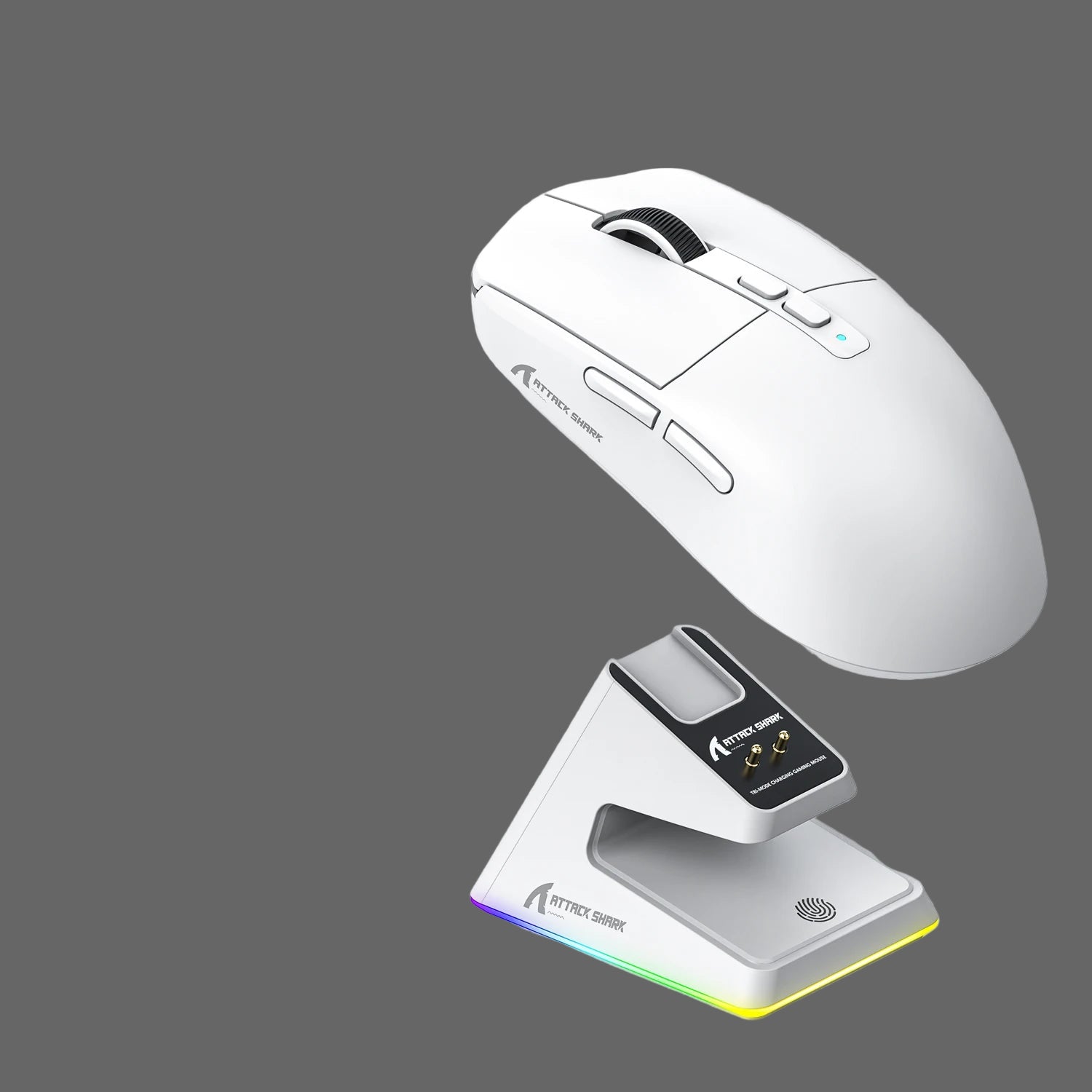 Kabellose Gaming-Maus Tri-Mode mit RGB Ladestation