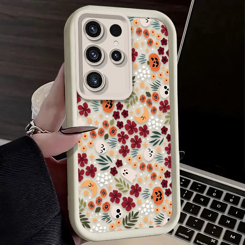 Süße Halloween Kürbis Schädel Hülle Samsung Galaxy