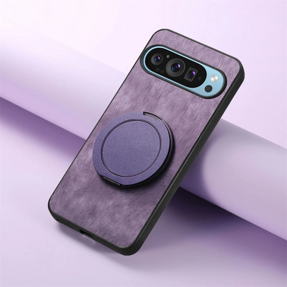 Magsafe Lederhülle mit Ständer Pixel