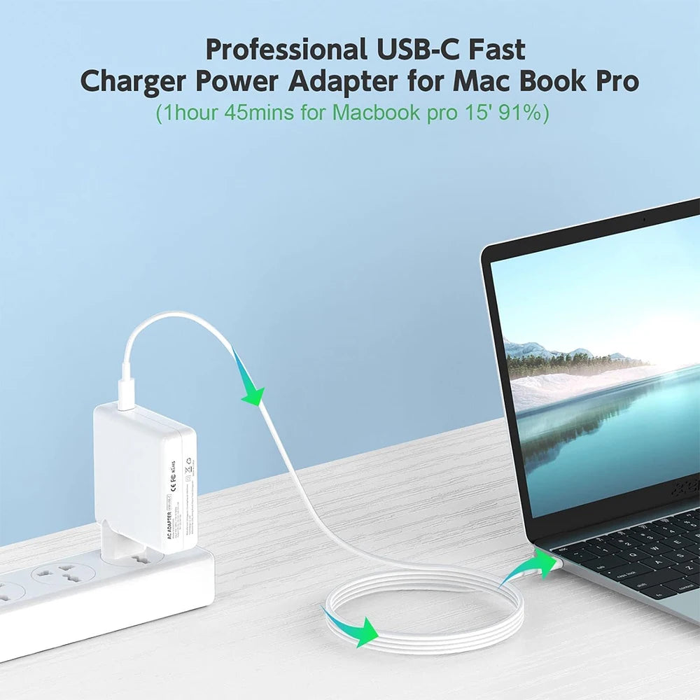 Chargeur USB-C PD 61-118 W pour MacBook