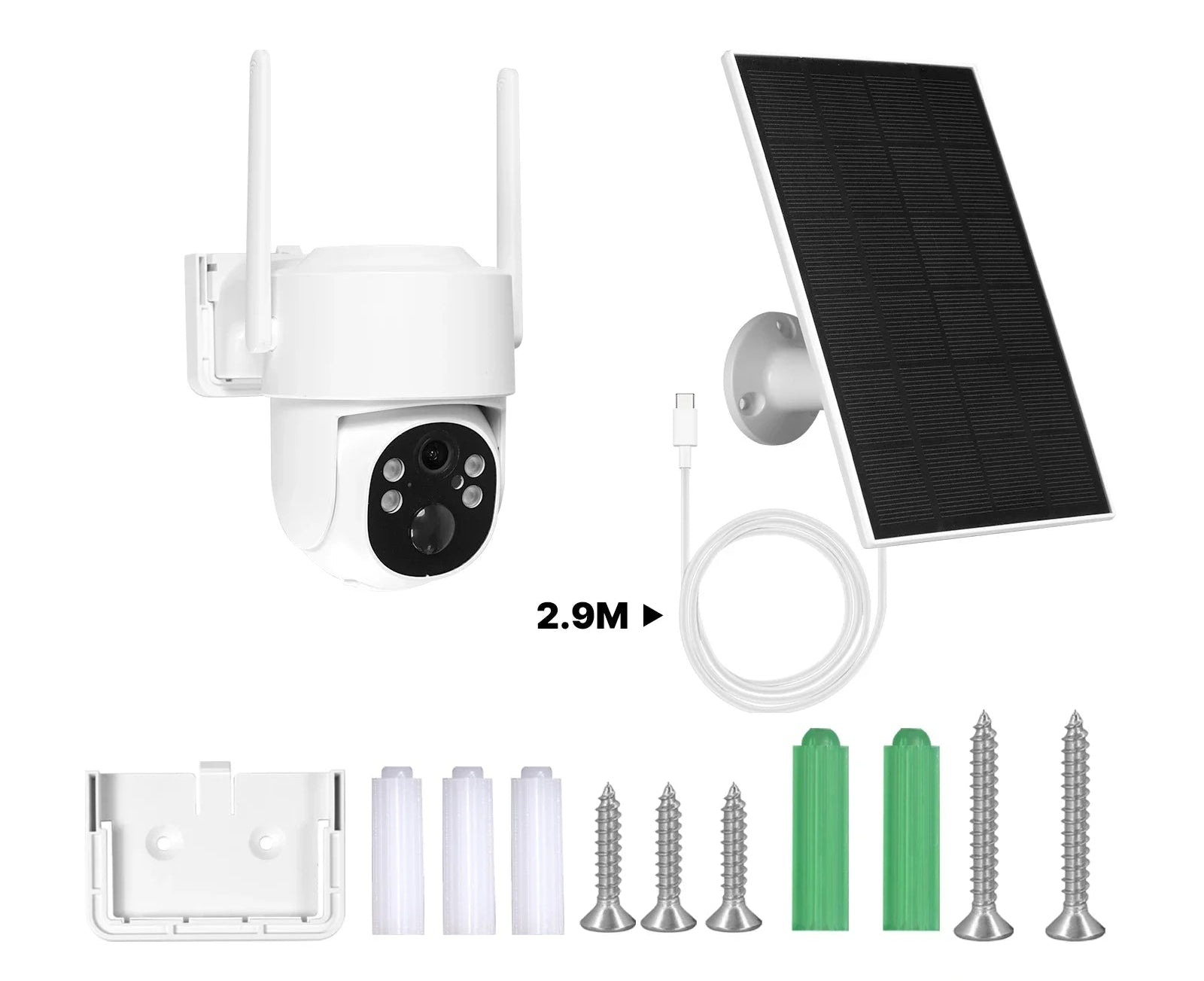 4MP Solar Surveillance Camera with 4G WiFi & Color Night Vision