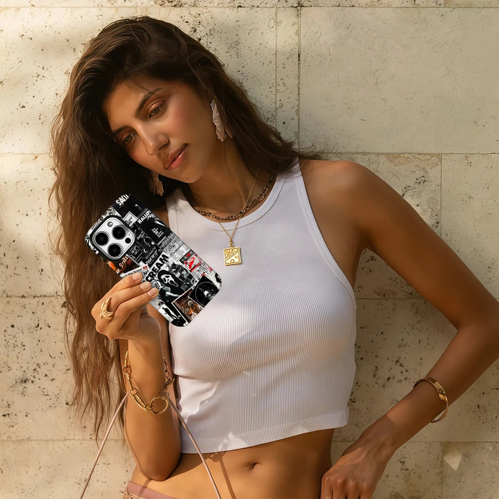 Scream Halloween Hülle für iPhone 16–7 Pro Max