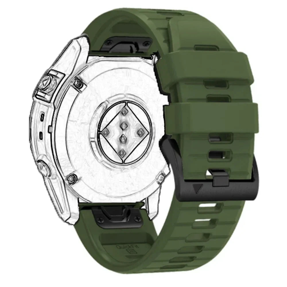 QuickFit Silikonarmband 22/26mm für Garmin Uhren