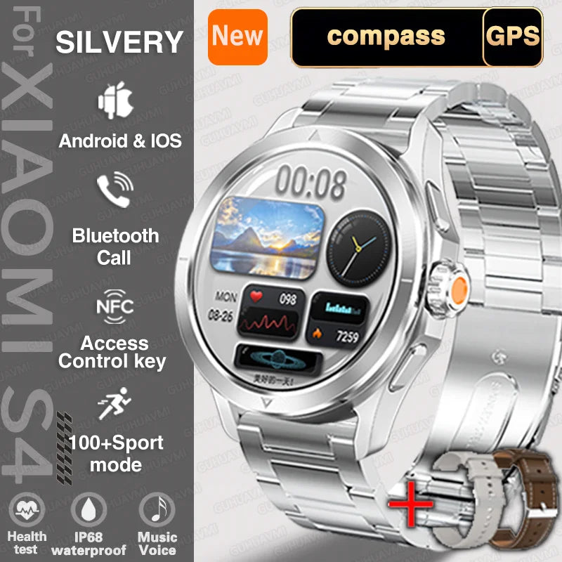 S4 Ultra Smartwatch mit GPS & AMOLED Display