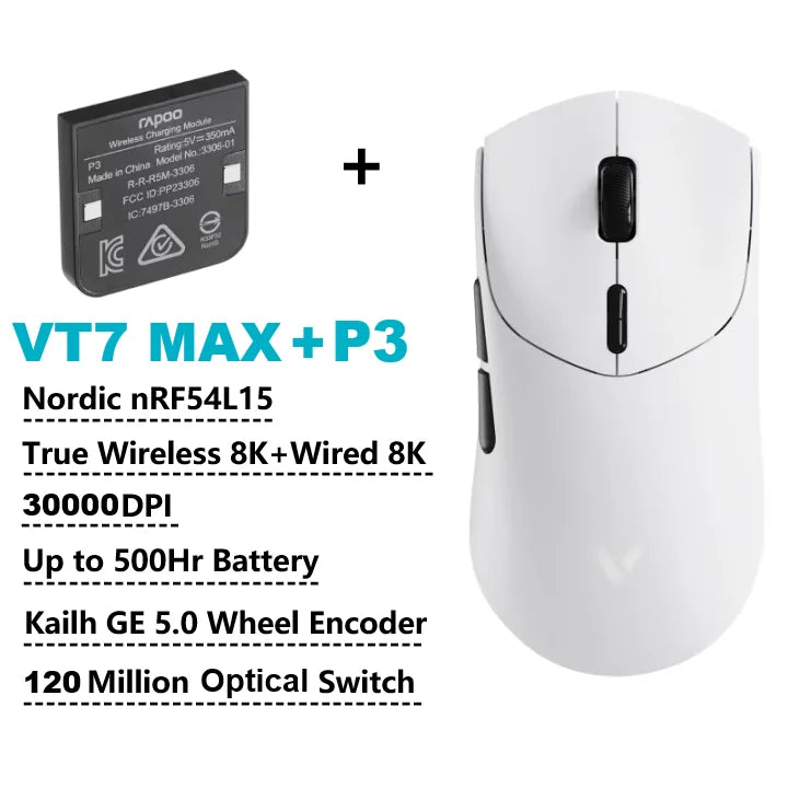 Leichte Wireless Gaming-Maus mit 8K Polling-Rate