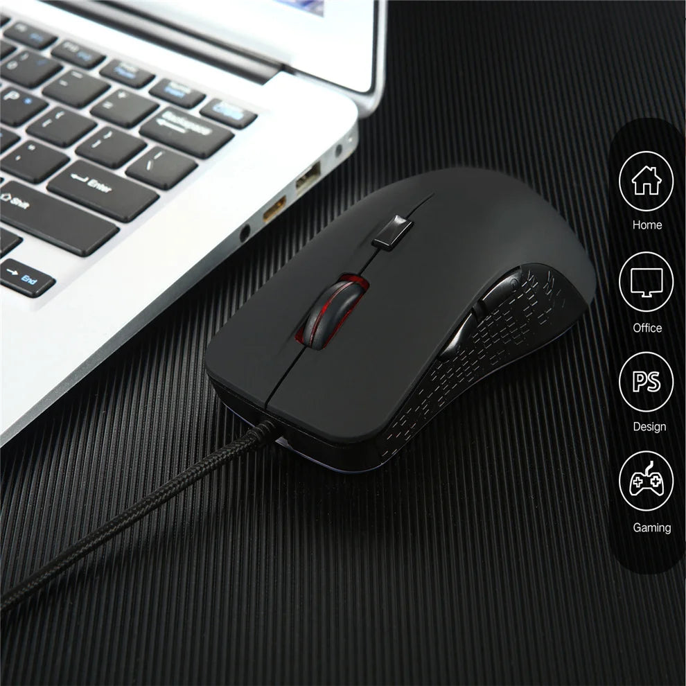 Beheizte Gaming-Maus 2400 DPI, kabelgebunden, Winter