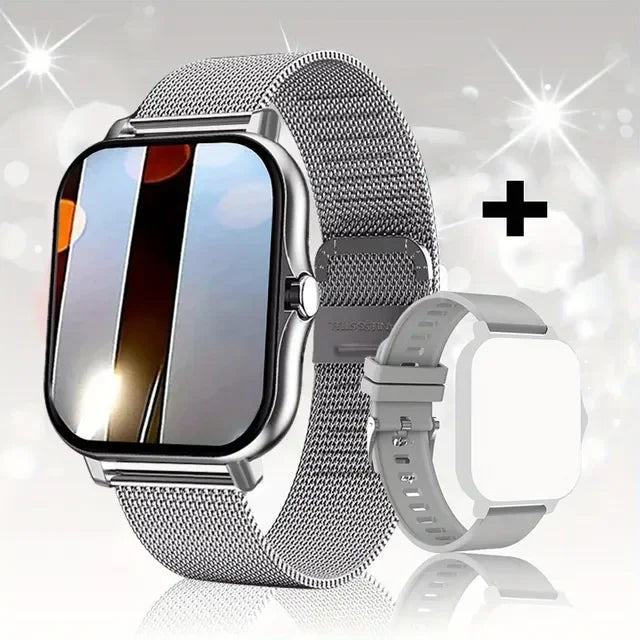 Moderne Smartwatch mit Touchscreen und Fitness-Tracking
