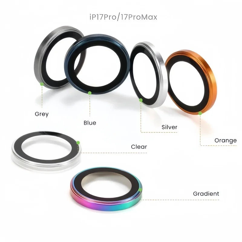 AR AF Camera Lens Ring Protector for iPhone 17