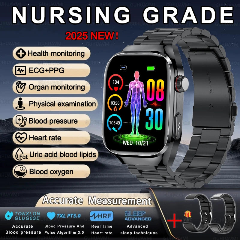 Gesundheits-Smartwatch 2025 mit Uric & Blutlipide