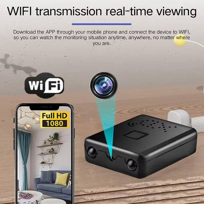 Mini WLAN Kamera 4K HD mit Nachtsicht und App-Steuerung