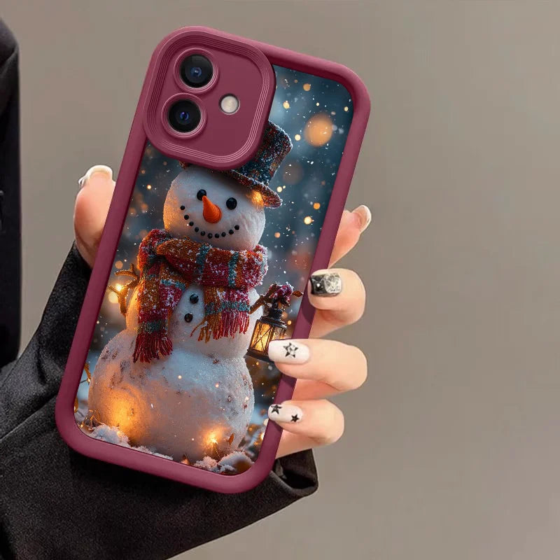 Weiche Schneemann Silikonhülle für Google Pixel 7 8 und 9 TPU Schutz