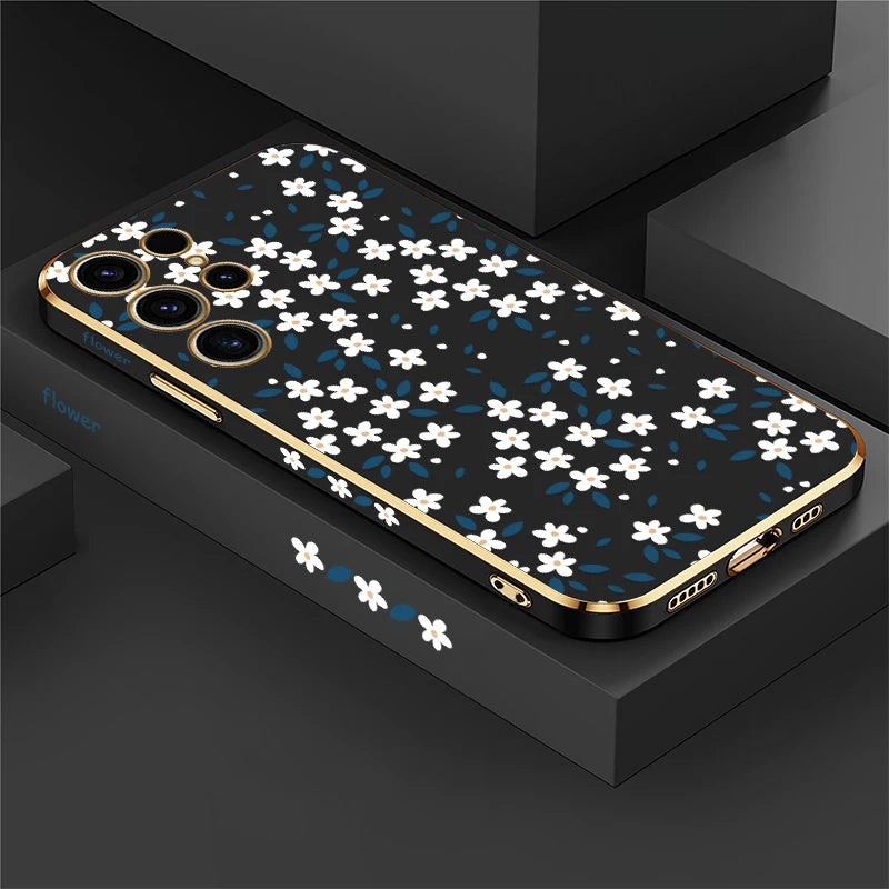 Stylische Blüten Hülle für Samsung Galaxy S25 Ultra