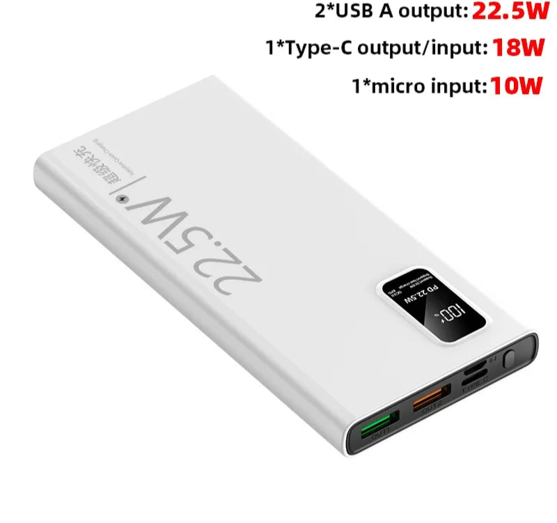 20000mAh Power Bank USB C Fast Charging Replacement Battery