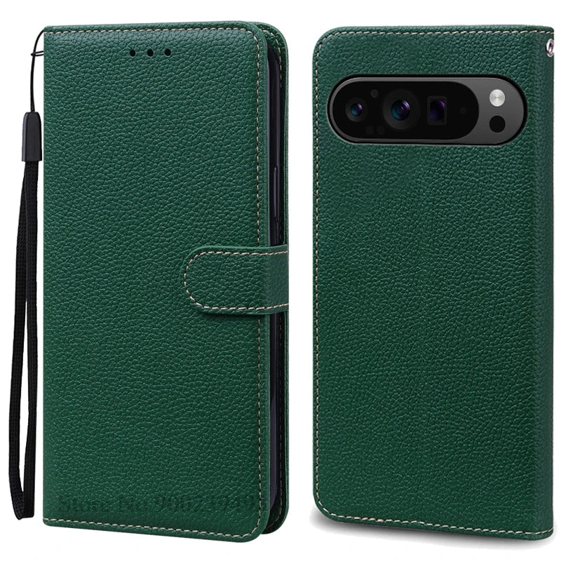Leder Flip Wallet Hülle für Google Pixel 10 Pro XL