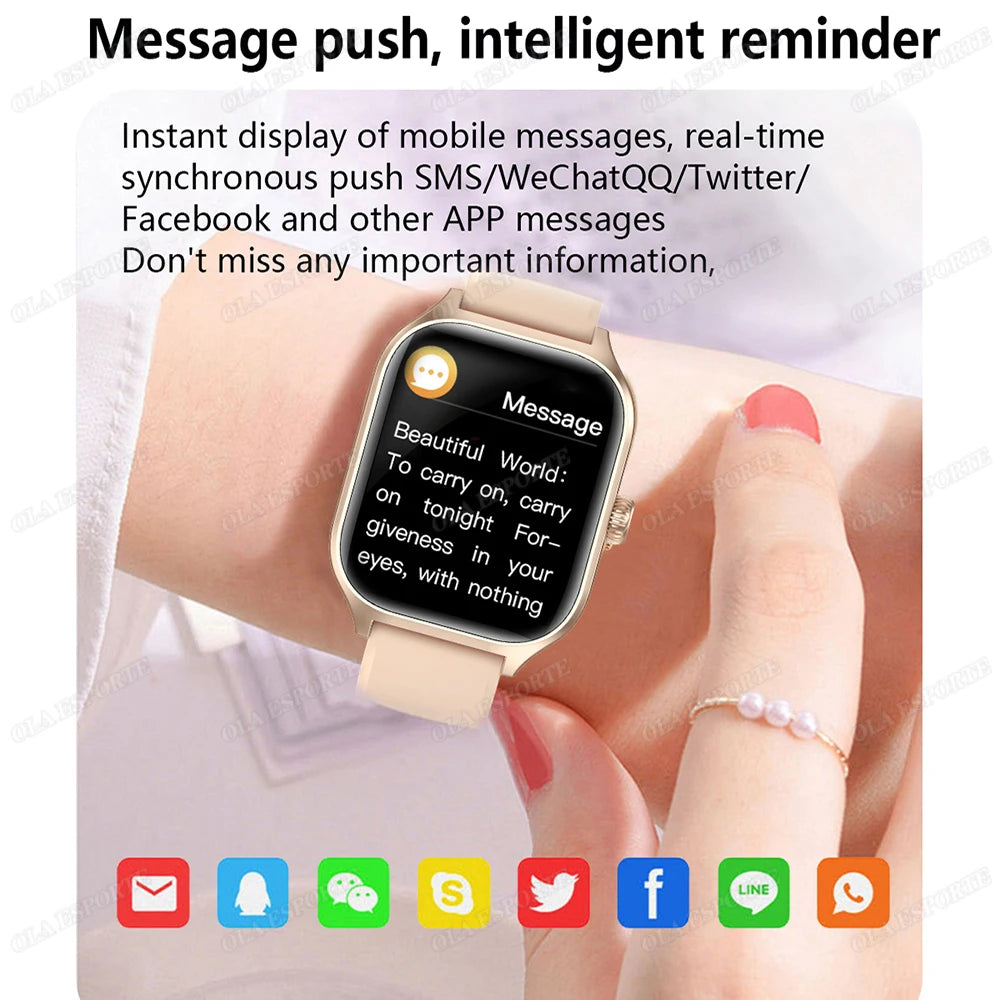 Smartwatch Herren Damen AMOLED Bildschirm 100+ Modi