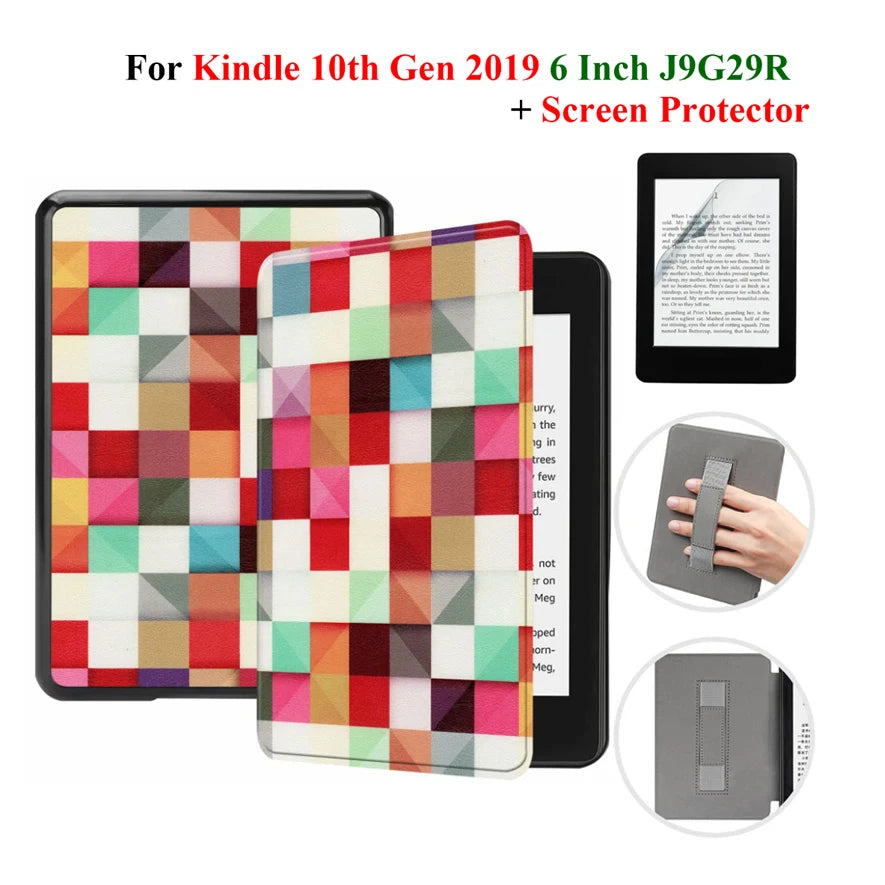 Étui + protection d'écran pour Kindle 10e génération 6 pouces