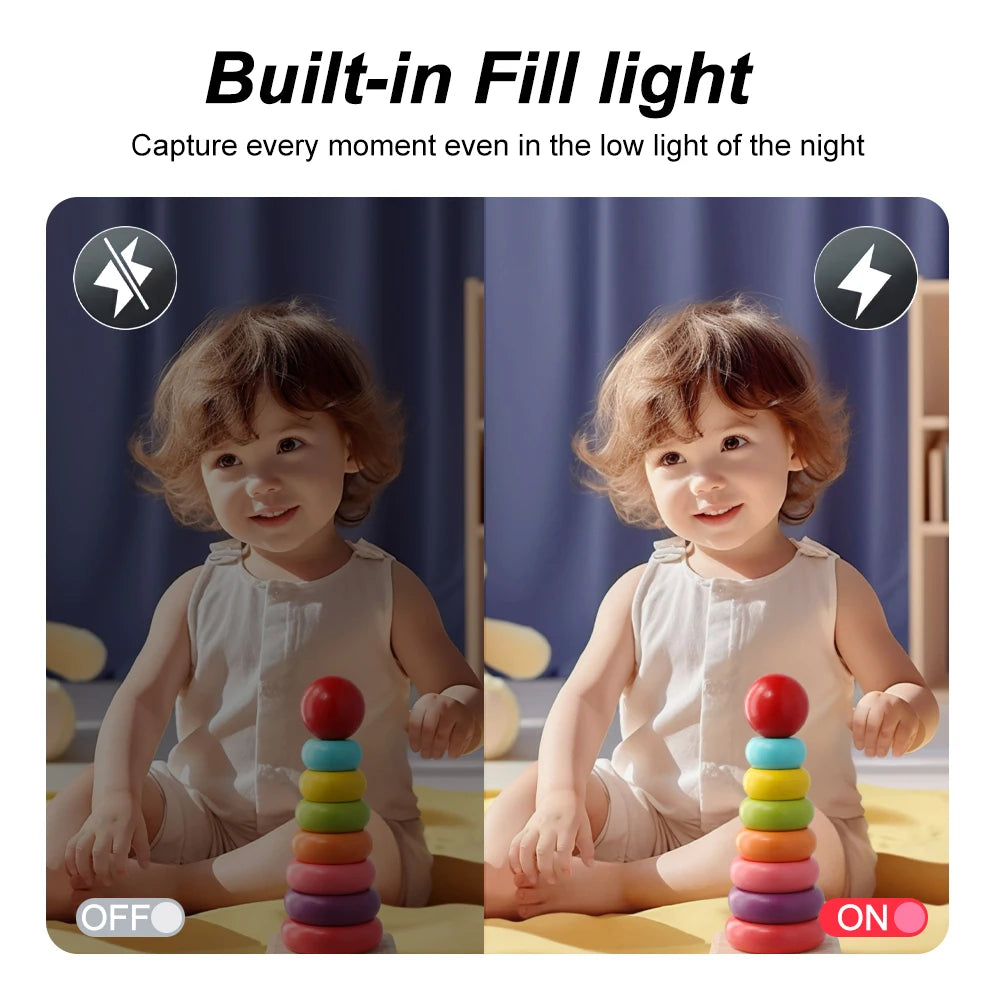 Kompakte Kinder-Digitalkamera 8X Zoom Flip-Screen