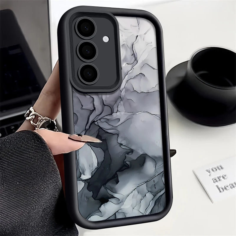Elegant marble case for Samsung Galaxy, soft design