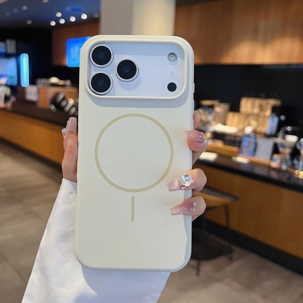 Matte Liquid Silicone Hülle für iPhone 17 Magsafe