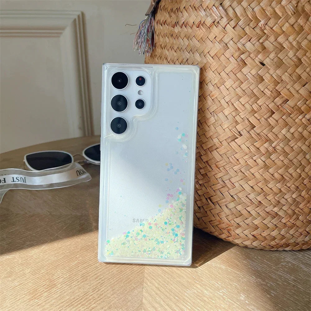 Glitzernde Treibsand Hülle TPU für Galaxy S24 Ultra