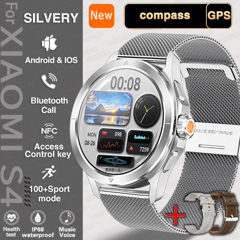 S4 Ultra Smartwatch mit GPS & AMOLED Display