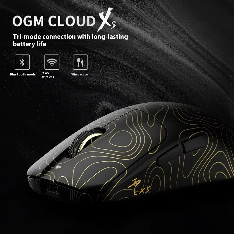 Leichte Gaming-Maus mit Paw3950, 3-Modus, kabellos