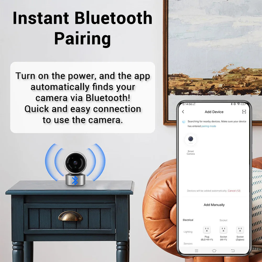 Smarte 5MP IP Kamera mit Nachtsicht und Cloud