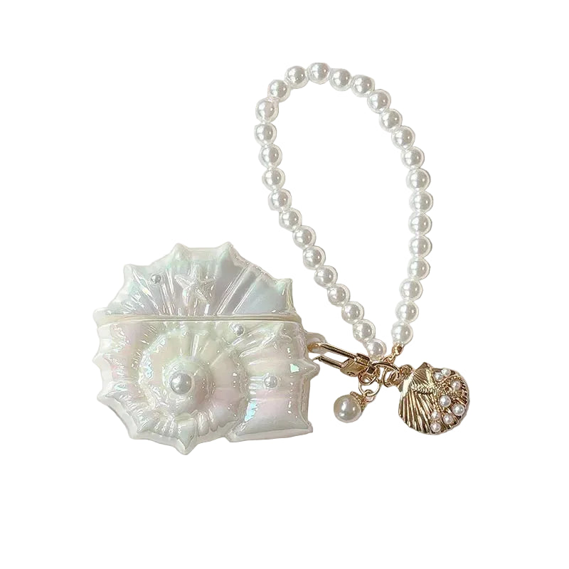 Glitzer Muschel Airpods Hülle Anhänger