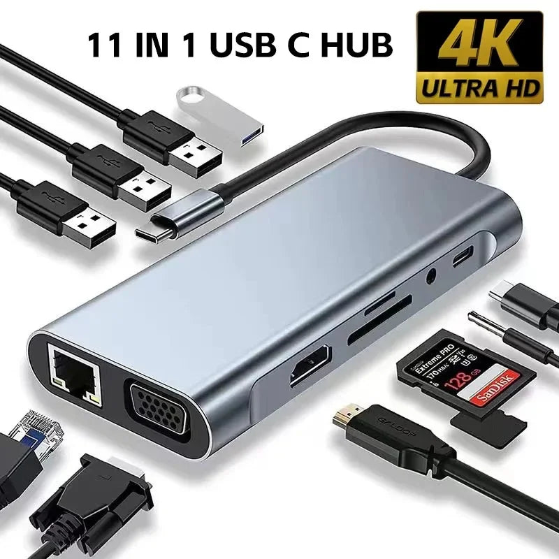 3-in-1 USB-C Hub mit HDMI und USB 3.0