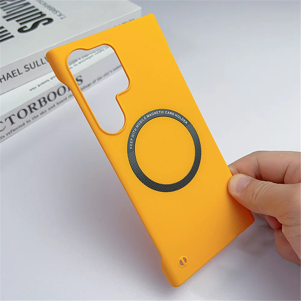 Luxurious thin magnetic case for Samsung