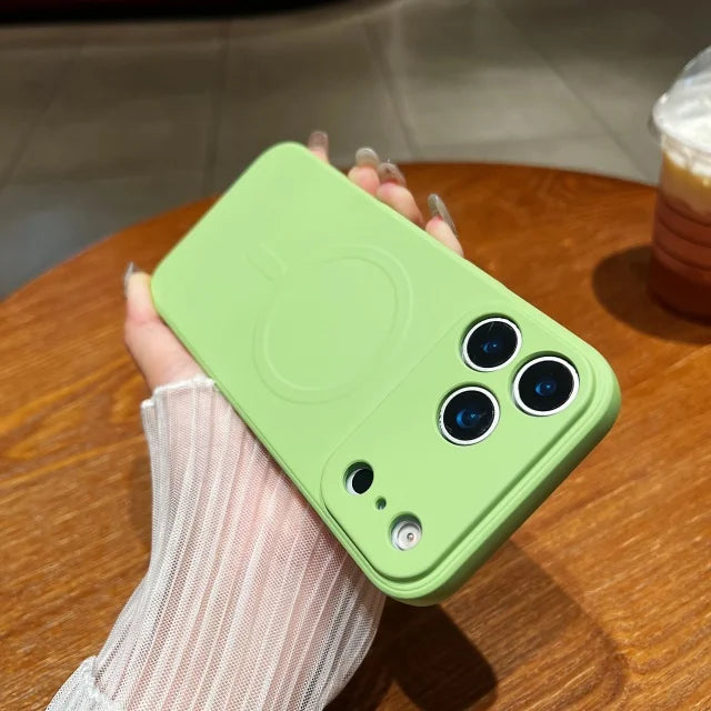 Luxus Magsafe Silikonhülle für iPhone 17 Pro Max