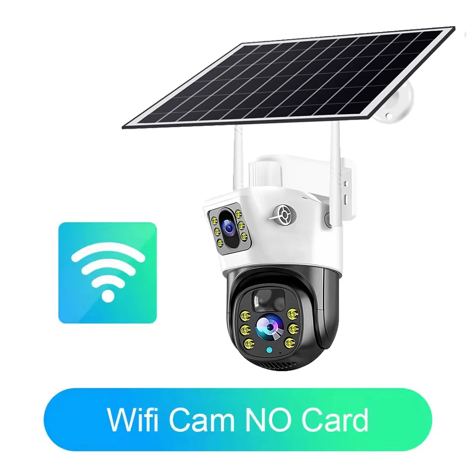 WiFi Dual-Lens Camera 4G Solar Night Vision Outdoor
