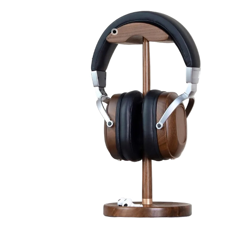 Eleganter Kopfhörerhalter aus Walnussholz Minimalistisch