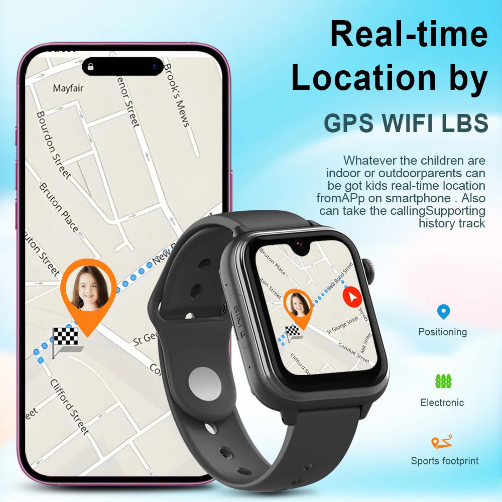 Kinder Smartwatch mit GPS, Videoanruf & SOS
