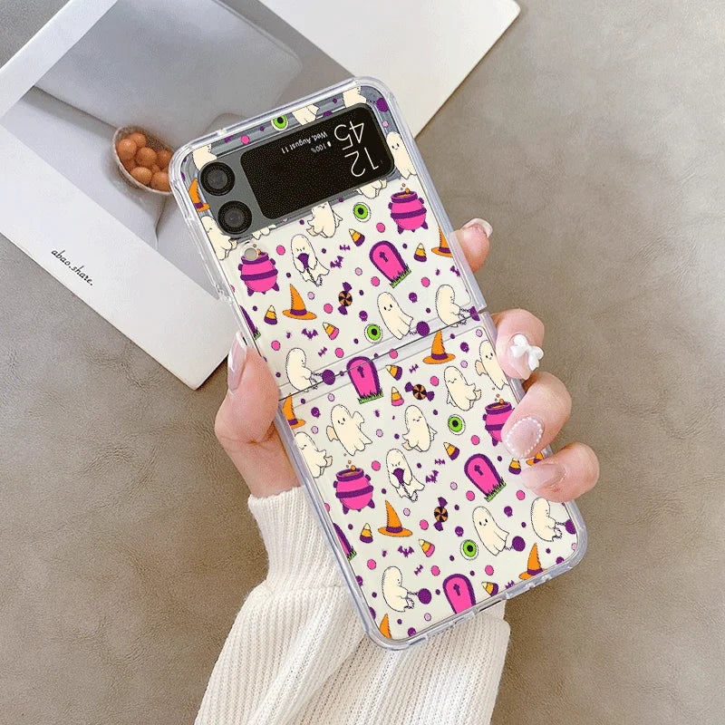 Halloween Hülle Z Flip 7 6 5 4 mit Kürbis Design