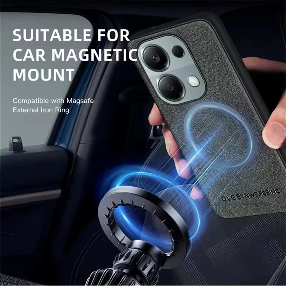 Lederhülle mit MagSafe für Xiaomi Redmi