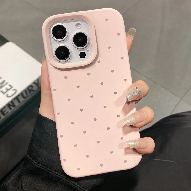 Niedliche Herz Candy Case für iPhone 17