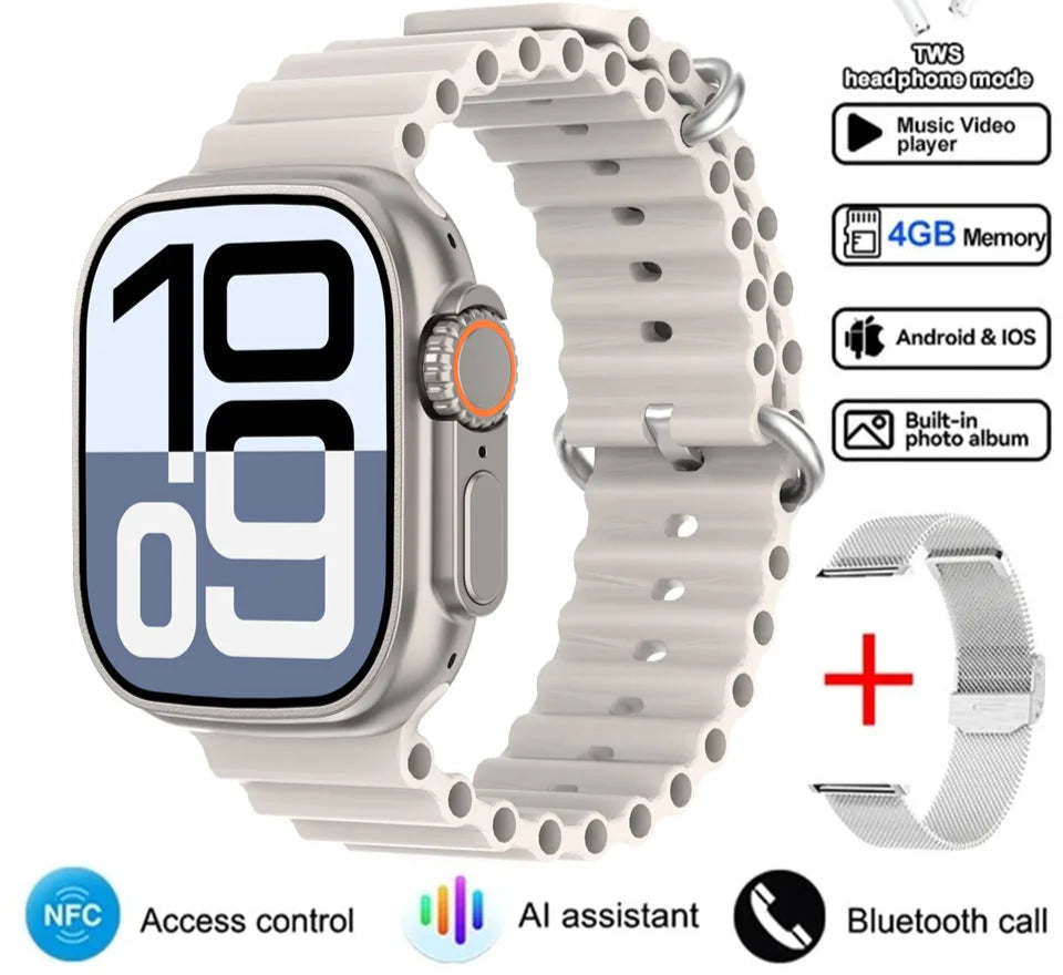 Smartwatch 2025 mit GPS NFC Bluetooth HD-Anrufen