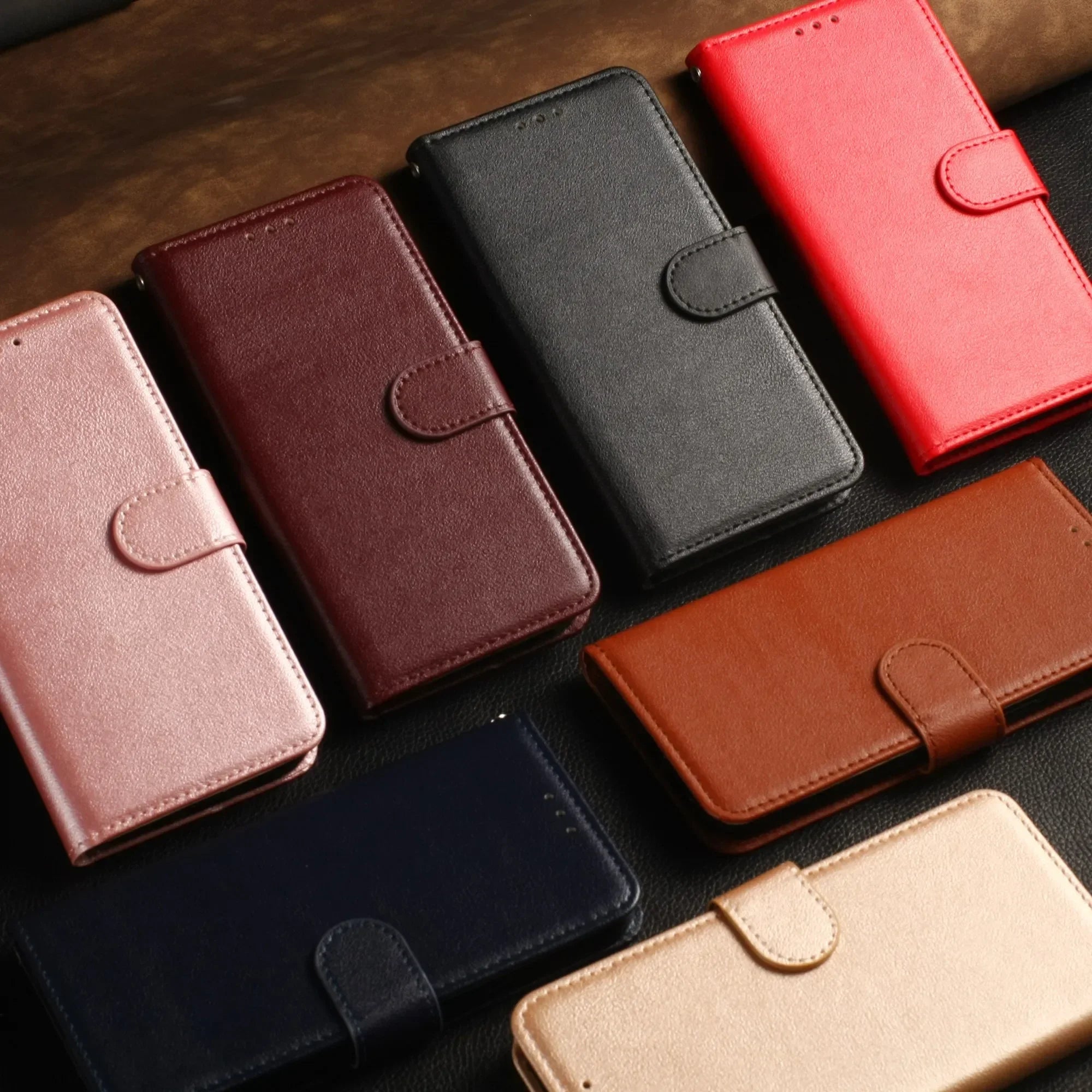 Für Samsung Galaxy Leder Flip Wallet