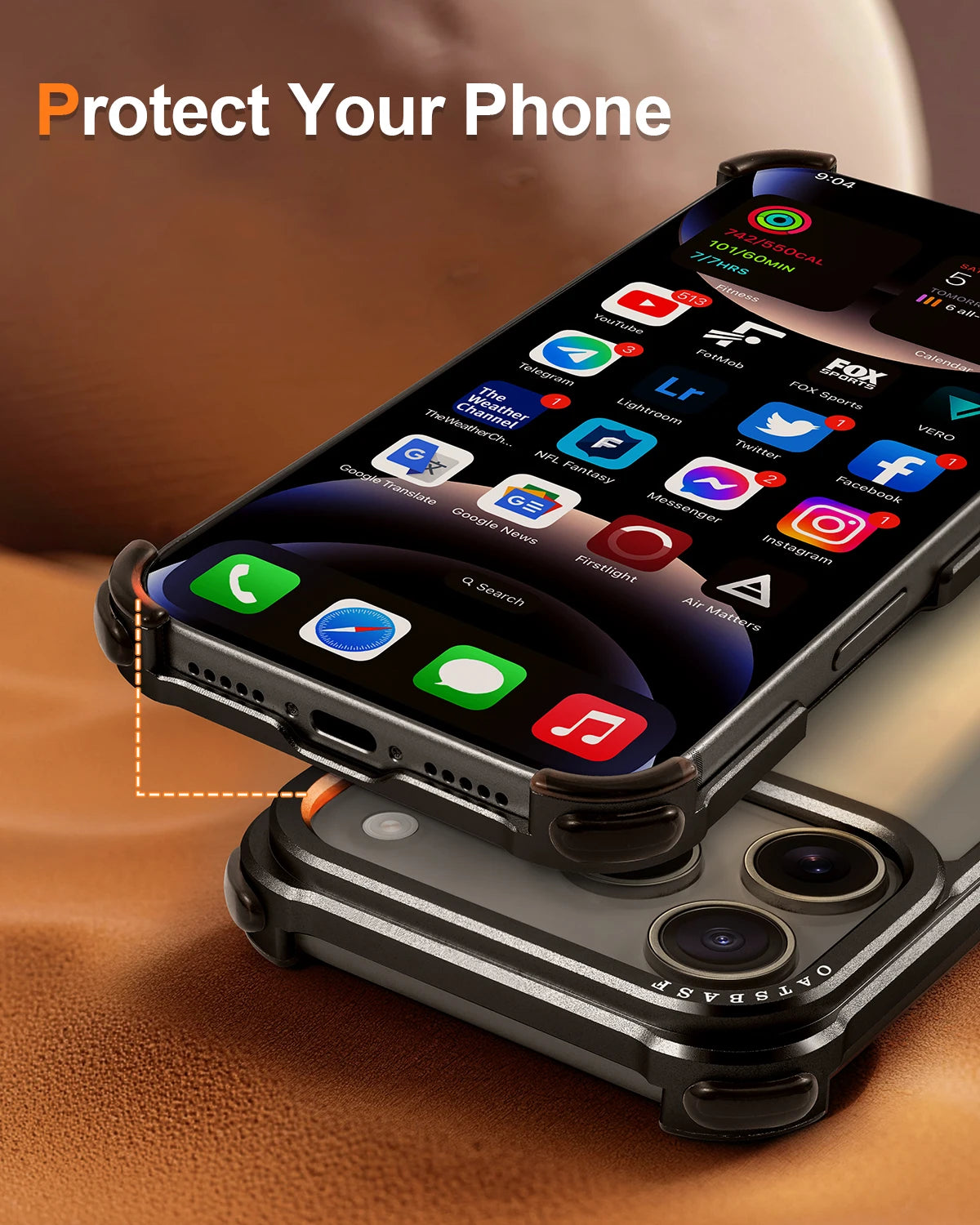 Minimalistische Aluminiumhülle für iPhone 17 Serie