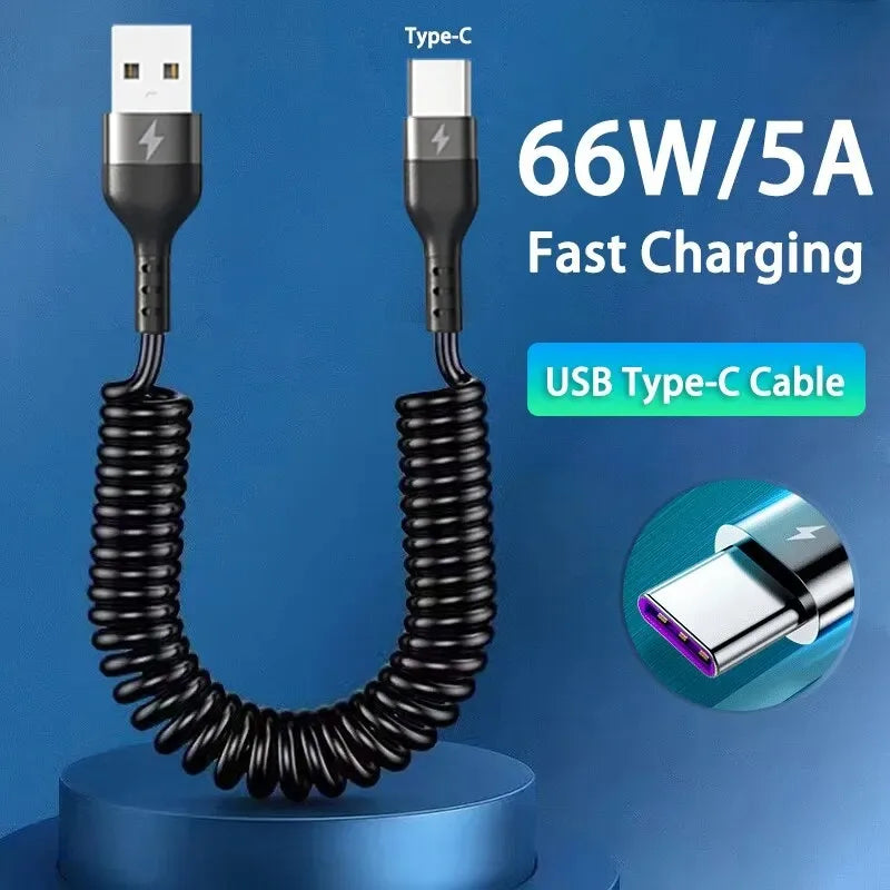 USB-C 66W Auto-Schnellladekabel 5A