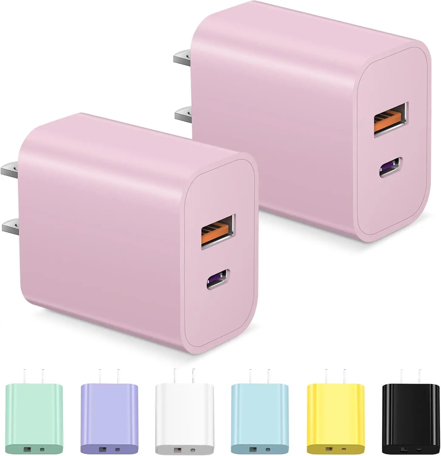 USB C Ladegerät Dual Port PD Schnellladegerät