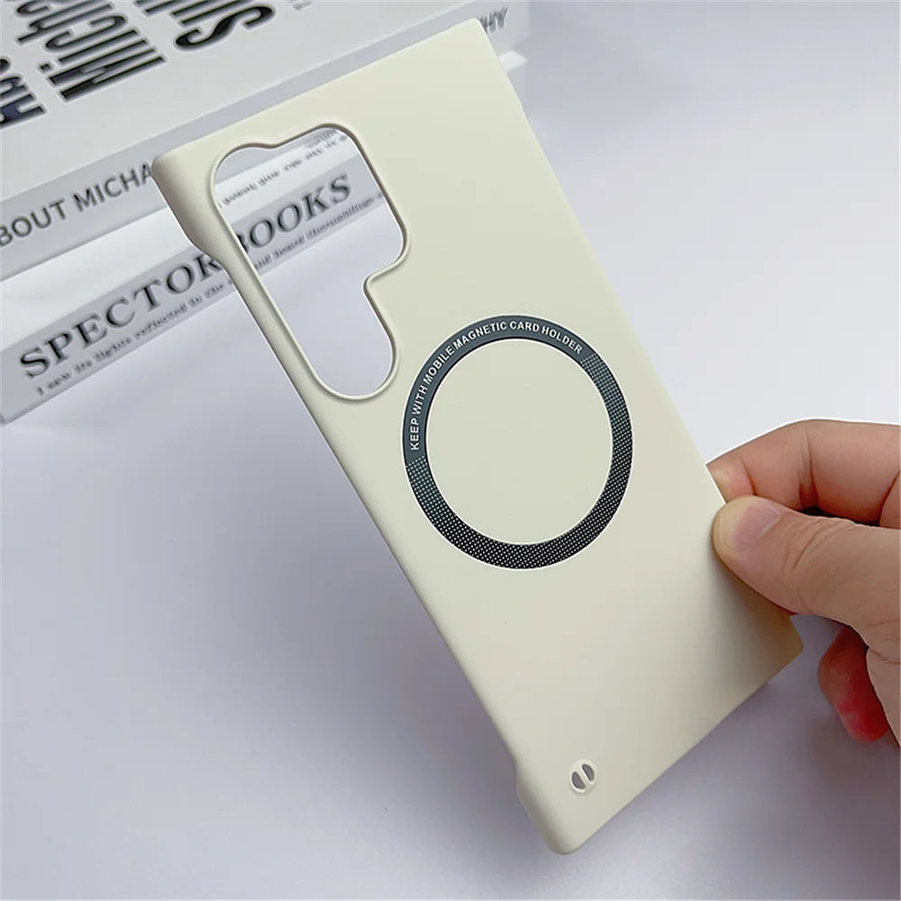 Luxurious thin magnetic case for Samsung