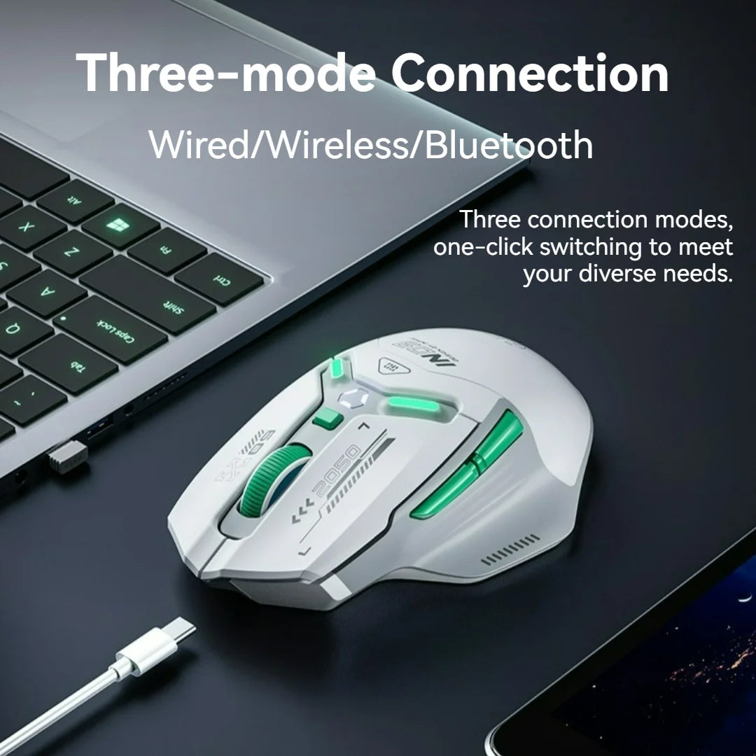 Kabellose Gaming-Maus mit Drei-Modus und Sensor