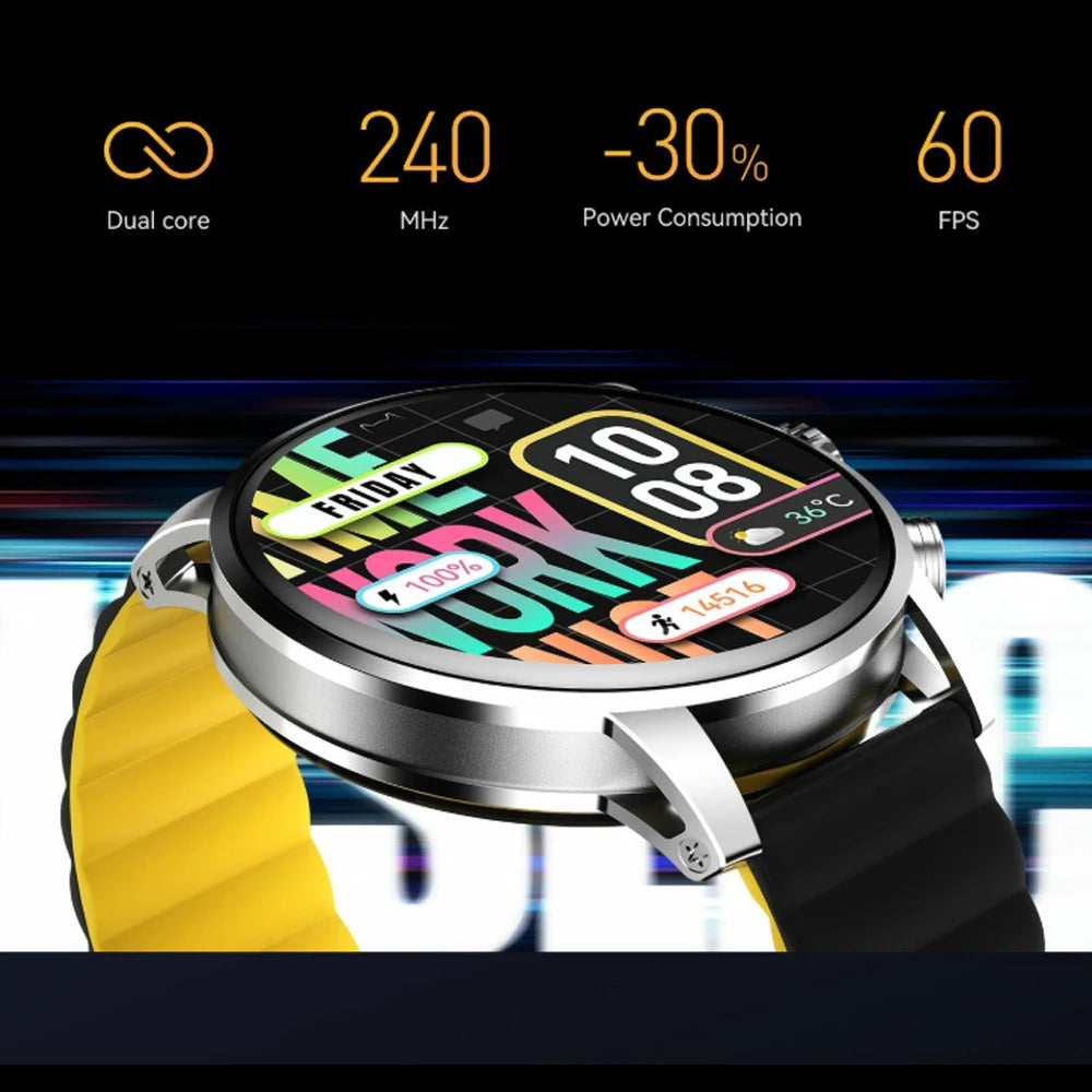 Smartwatch mit AMOLED Display & Anruffunktion 2025