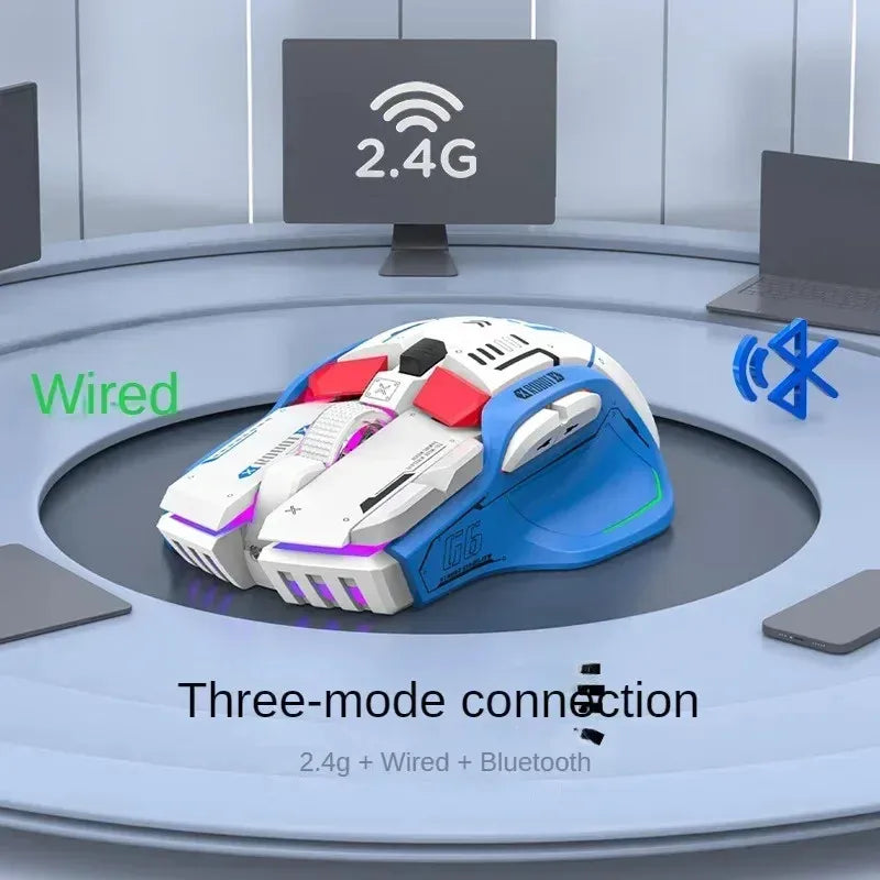 Leichte Tri-Mode RGB Gaming-Maus mit 16000 DPI