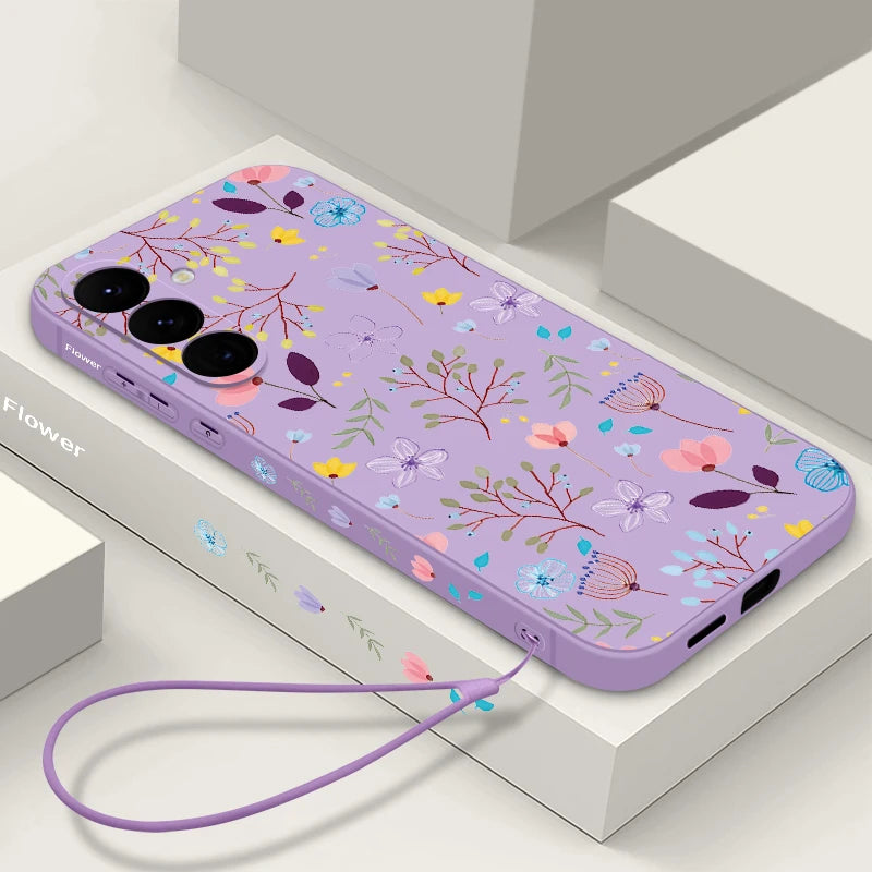 Luxus Blumenhülle mit Band Samsung