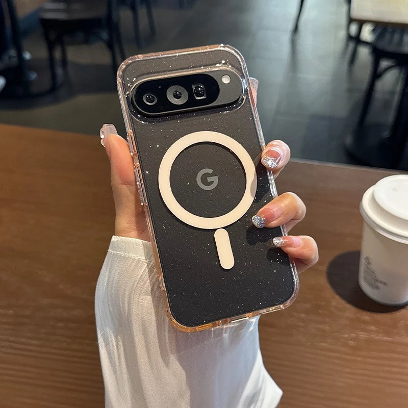 Glitzernde Magsafe-Hülle für Pixel 8–10