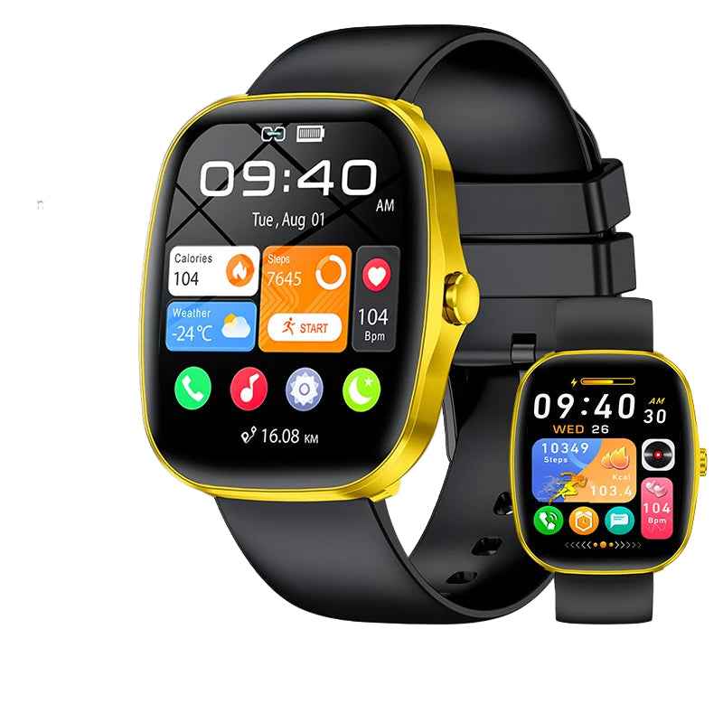 Elegante Smartwatch mit HD Touch & Herzfrequenz